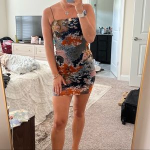 Forever 21 bodycon printed dress